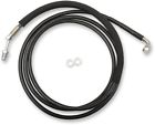 0661-0030 Drag Specialties Black Vinyl Stainless Clutch Line Harley