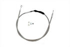 11-0043sp-10 Braided Stainless Steel Clutch Cable Fits Harley Davidson Motorcycle