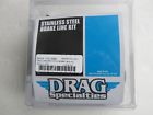 1741-3999 Drag Specialties Front Abs Ext Length Black Vinyl Braided Brake