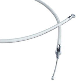 109010 71inch 180cm White Chrome Stainless Steel Braided Clutch Cable For Harley Davidson