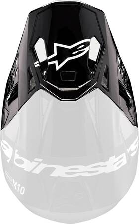 8980923-1310-os Alpinestars S-m10 Visor Flood Black/dark Grey M&g