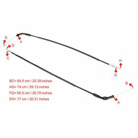 17910-mfj-d00 Areyourshop Bll-289-blk Throttle Cable For Honda Cbr600rr 2007-2021 Cbr600ra 2009-2021 Ue