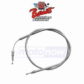 8sqb Barnett Mn/8sqb Stainless Clear-coated Clutch Cable For 1979-1985 Harley Davidson Mu