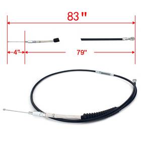 Bikingboy Hd-ccp-020-bkcr-0419 83 Inch Pvc Clutch Cable For Harley Dyna Low Rider Fxdl Softail Fatboy Road King
