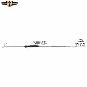 34002030 Custom Chrome 100cm Stainless Clutch Cable Fit For Harley Sportster 883 1200 Superlow 48 11-15