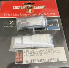 46-300 Custom Chrome Doss Speedline Upper Clutch Cable Cover