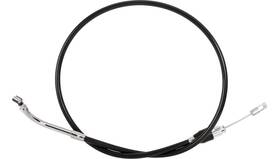 Drag Specialties 0652-3179 Quick Connect Braided Upper Clutch Cable - 46 Inch Black/chrome