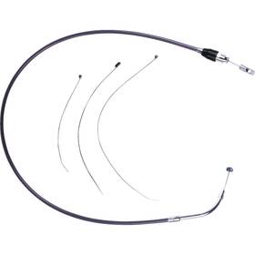 0652-3181 Drag Specialties Quick Connect Braided Upper Clutch Cable - 50 Inch Bl