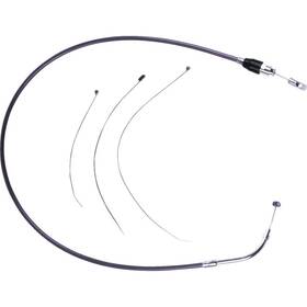 0652-3200 Drag Specialties Quick Connect Braided Upper Clutch Cable - 46in Black/chrome
