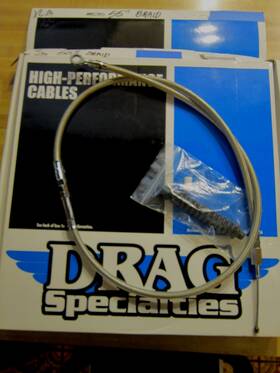 5321800 Drag Specialties 55 Inch Braided Clutch Cable For Harley Davidson-drag #5321800