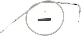 Drag Specialties 5341156b Stainless Braided Idle Cable - 56 Inch