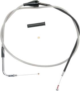 5342852b Drag Specialties Stainless Braided Idle Cable - 52 Inch