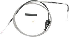Drag Specialties 5342856b Stainless Braided Idle Cable 56 Inches Mpn