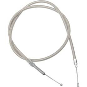 6526958 Drag Specialties 72 Inch Braided Stainless Extended Clutch Cable Harley Softail Dyna Touring