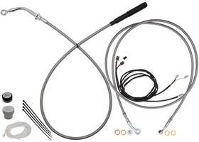 Fat Baggers 219010-c Ez Install Cable Kit For 10 Inch Ape Bars Stainless/chrome #219010-c