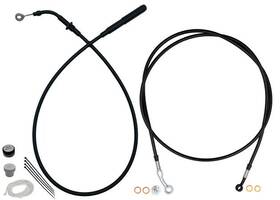 Fat Baggers 219914-b Ez Install Cable Kit For 14 Inch Ape Bars Black/black #219914-b