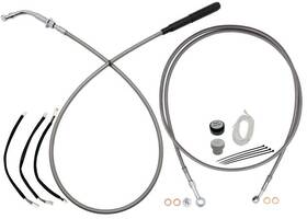 Fat Baggers 249010-c Ez Install Cable Kit For 10 Inch Ape Bars Stainless/chrome #249010-c