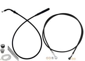 Fat Baggers 249916-b Ez Install Cable Kit For 16 Inch Ape Bars Black/black #249916-b