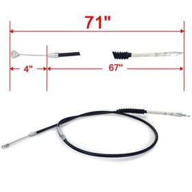 Hd-ccp-017-fb-0919 Faybuy Pvc Clutch Cable For Harley Fatboy Dyna Wide Glide Touring Road Softail