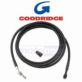 Axj8 Goodridge Mn/axj8 Stainless Steel Braided Hydraulic Clutch Line Kit For 2014-2016 Qw
