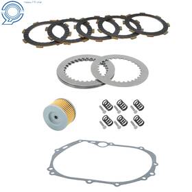 Hp124686 Happy19star Clutch Gasket And Friction Steel Plates Oil Filter For Kawasaki Klx110 2002-2024