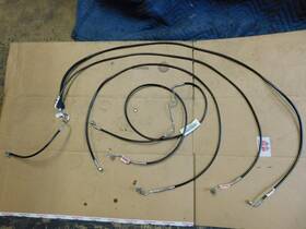 3720103 Harley-davidson Oem Handlebar Clutch Brake And Hyd Line Kit Touring