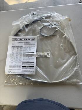39950-09 Harley-davidson Softail Diamondback Stainless Steel Clutch Cable - 62.69 Inch