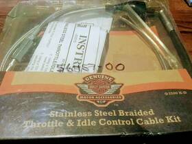 56457-00 Harley-davidson Steel Braided Throttle Cable #56457-00