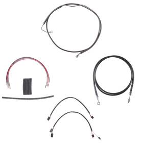 Hc-ckc11518-cvo14-blk Hill Country Custom Cycles Black Line Cmpt Kit For 18 Inch Apes 2014-2015 Harley Touring Cvo Models With Cruise