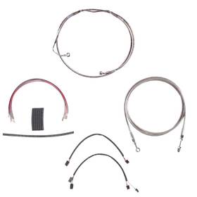 Hc-ckc11522-cvo14-ss Hill Country Custom Cycles Stainless Line Cmpt Kit For 22 Inch Apes 2014-2015 Harley Touring Cvo Models Wcruise