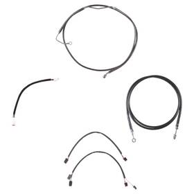 Hc-ckc11522-cvo23-blk Hill Country Custom Cycles Black Line Cmpt Kit For 22 Inch Apes 2016-2023 Harley Touring Cvo Models With Cruise