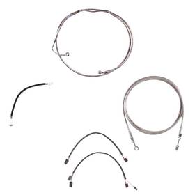 Hc-ckc11522-cvo23-ss Hill Country Custom Cycles Stainless Line Cmpt Kit For 22 Inch Apes 2016-2023 Harley Touring Cvo Models Wcruise