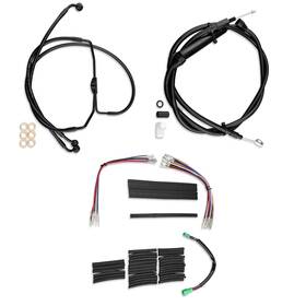 Fm-tghd-heck013-ii-bk6 Httmt Extended Clutch And Brake Calbles For Harley Touring No Abs With 16 Inch Bar 2008-2013