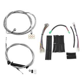 Fm-tghd-heck014-ii-cd6 Httmt Extended Handlebar Brake Clutch Cable Kit 16 Inch For Harley Touring With Abs 2008-2013