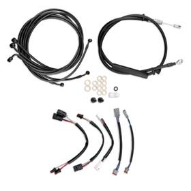 Fm-tghd-heck017-ii-bk6 Httmt Touring Extended Cable Lines For Harley Electra Street Glide Road King 16 Inch Bar
