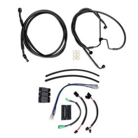 Fm-tghd-heck018-bk6 Httmt Extended Brake Lines And Clutch Cable For Street King Road Glide 2015-2016 12 Inch Bar