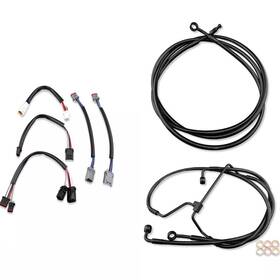 Fm-tghd-heck019-i-bk6 Httmt Extended Touring Cable Kit For Harley 14 Inch Bar Road Street King Glide 17-20 Noabs