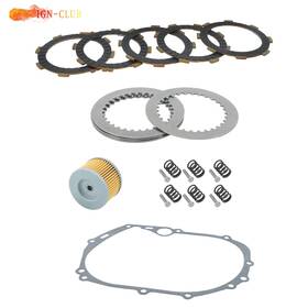 Icc3615894 Ign-club Clutch Friction Steel Plates Kit With Gasket For Kawasaki Klx110 Klx110l 2002-2024