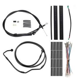 Ibhfxbdzx01087 Ironbrotherhood Brake Line Clutch Cable For Harley 08-13 Street Road Glide With Abs 14 Inch Handlebar