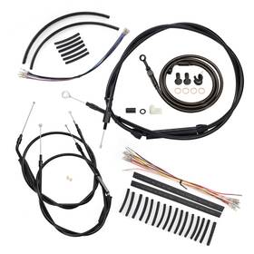 Ibhfxbdzx075 Ironbrotherhood Brake Line Clutch Cable For 04-06 Sportster Xl 883 1200 With 12 Inch Bar No Abs