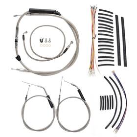 Ibhfxbdzx077 Ironbrotherhood Clutch Cable Brake Line For 04-06 Sportster Xl 883 1200 With 16 Inch Bar No Abs