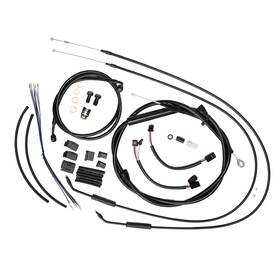 Ibhfxbdzx092 Ironbrotherhood Extended Clutch Brake Line For Harley Softail Fat Boy Deluxe 2011-2015 N/abs 14 Inch