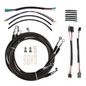 Ibhfxbdzx116 Ironbrotherhood 16 Inch Handlebar Extension Clutch Cable Kit For 14-15 Touring Flhr Flhx Fltr With Abs