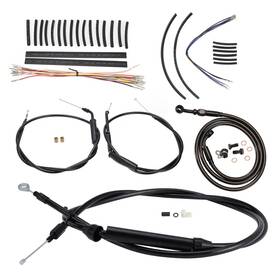 Ibhfxbdzx121 Ironbrotherhood Heritage Classic Brake Line Clutch Throttle Cable For 00-06 Harley Softail 14 Inch