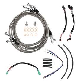 Ibhfxbdzx124 Ironbrotherhood 14 Inch Handlebar Extension Clutch Cable Kit For 14-15 Road King Street Glide With Abs