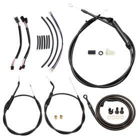 Ibhfxbdzx126 Ironbrotherhood 16 Inch Wide Glide Clutch Cable Brake Line For 12-17 Harley Dyna Street Bob N/abs