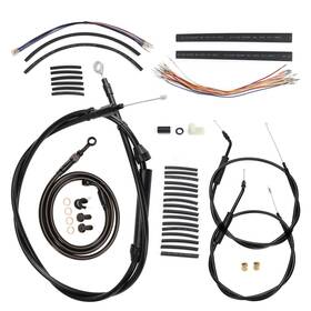 Ibhfxbdzx128 Ironbrotherhood 16 In Handlebar Clutch Brake Cable For 07-up Dyna Street Bob Super Glide No Abs