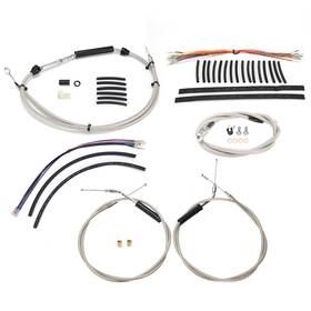 Ibhfxbdzx132 Ironbrotherhood 12 Inch Bar Extention Clutch Cable Set For 07-10 Softail Night Train No Abs