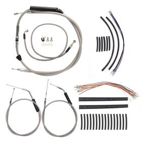 Ibhfxbdzx80 Ironbrotherhood Brake Line Clutch Cable For 2007-2013 Sportster Xl 1200 No Abs With 12 Inch Bar