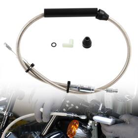 Ibhxx132 Ironbrotherhood 14 Inch Bar 51.2 Extend Upper Clutch Cable For Harley Touring 21-up Softail 18-up